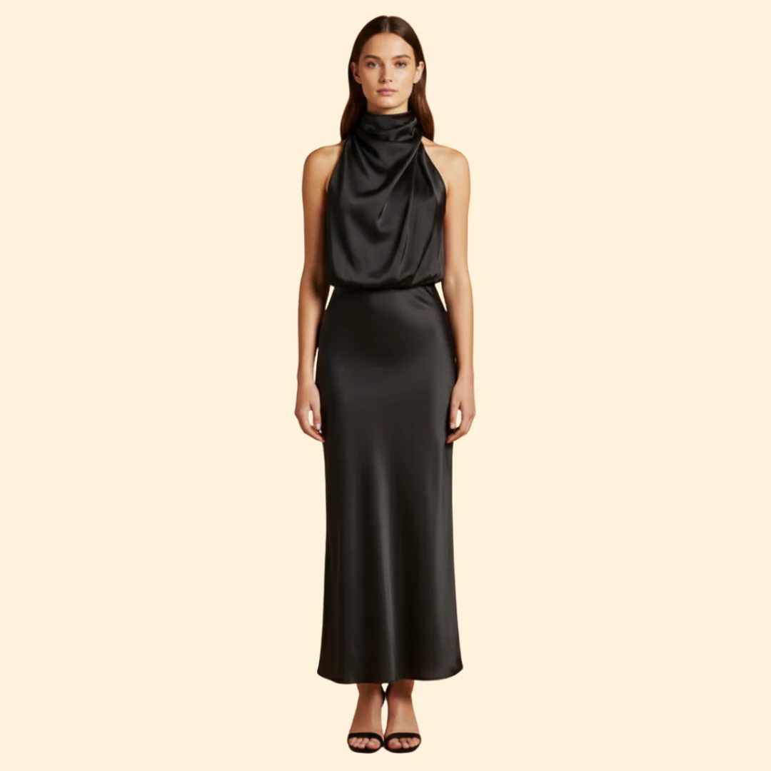 Women’s Elegant Satin Dress - Image 13