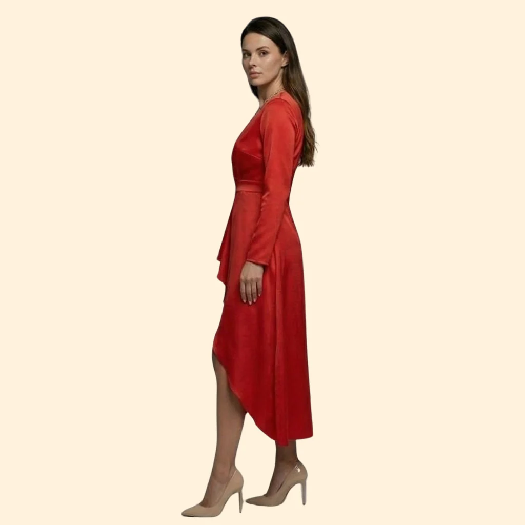 Women’s Elegant V-Neck Dress - Image 5