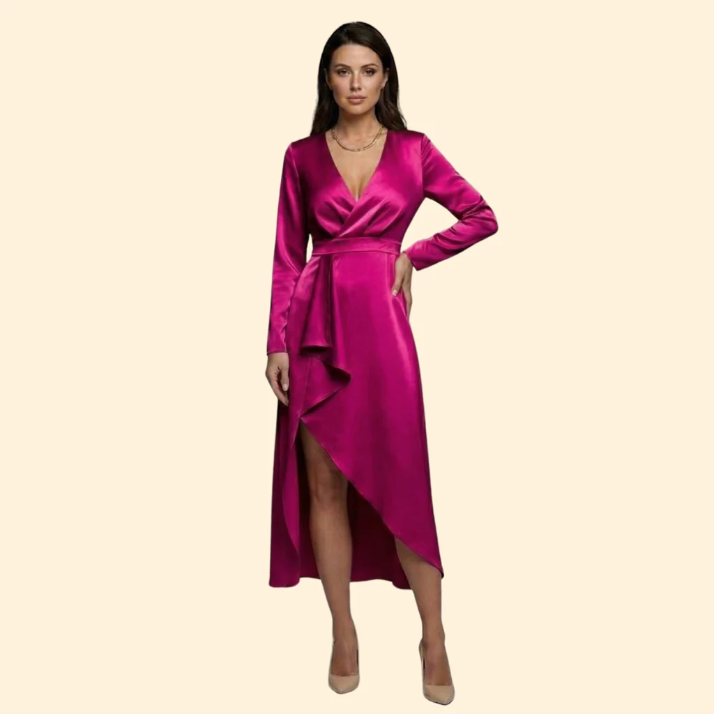 Women’s Elegant V-Neck Dress - Image 7