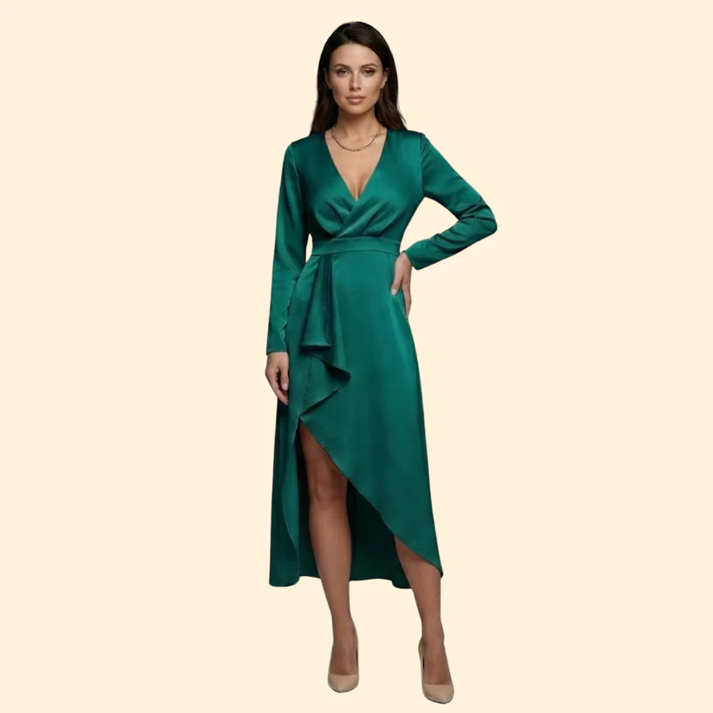 Women’s Elegant V-Neck Dress - Image 8