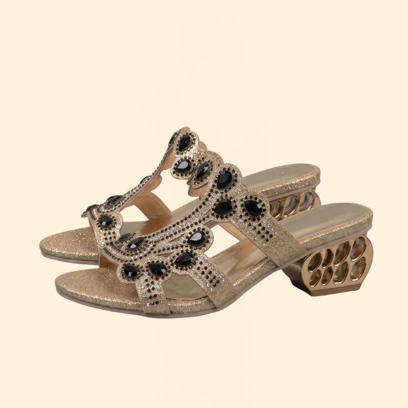 Women's Embellished Sandals with Straps