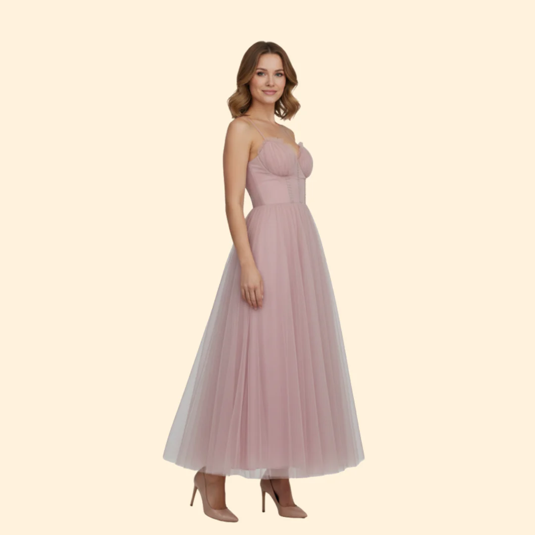 Women’s Evening Dress Tulle Skirt Corset - Image 3