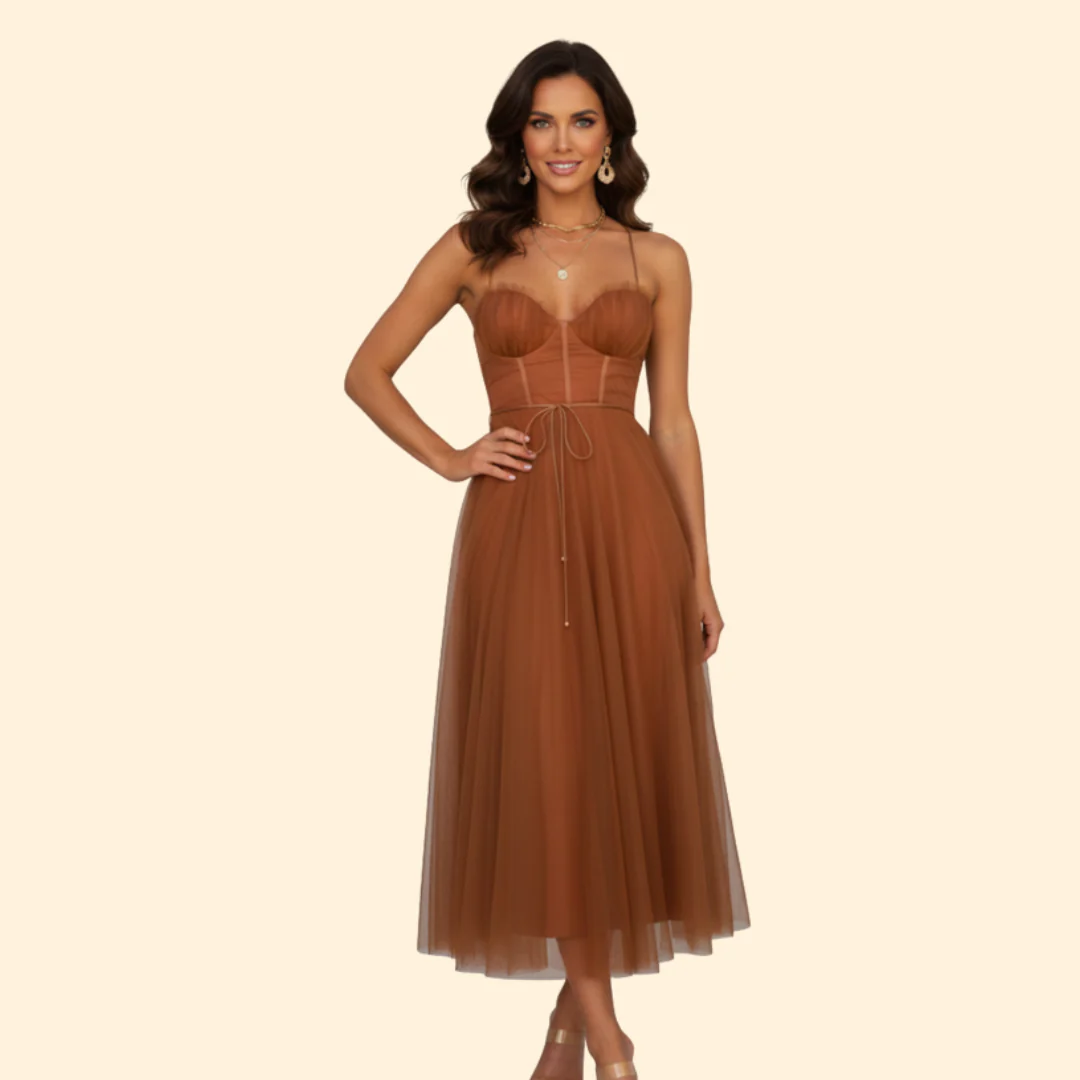 Women’s Evening Dress Tulle Skirt Corset - Image 7