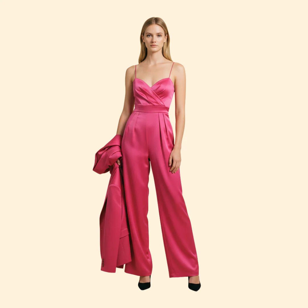Women’s Evening Jumpsuit with Wide Leg Fit - Image 10
