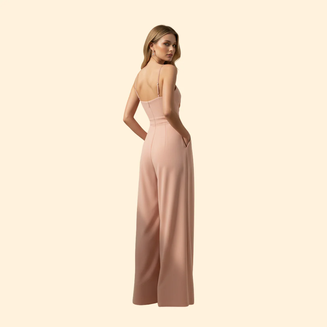 Women’s Evening Jumpsuit with Wide Leg Fit - Image 4