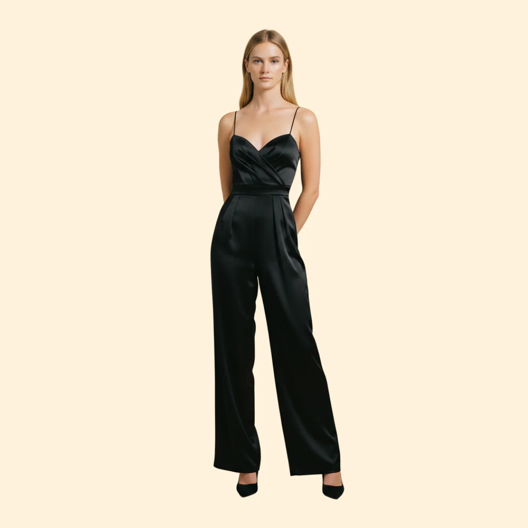 Women’s Evening Jumpsuit with Wide Leg Fit - Image 8