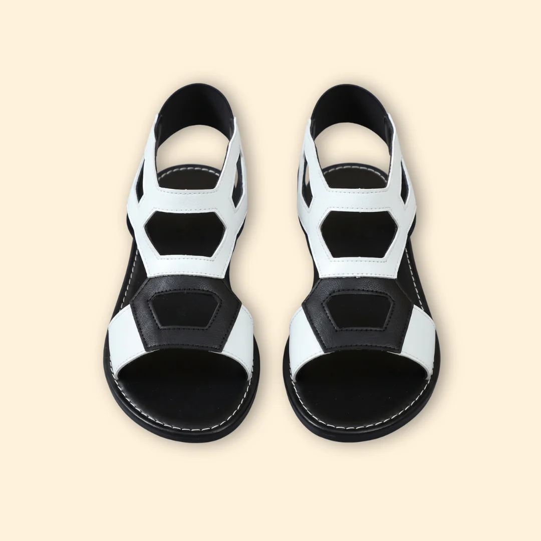 Women’s Flat Sandals with Cutout Straps