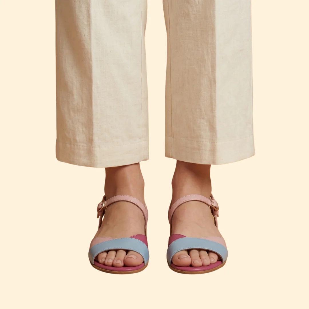Women’s Flat Sandals with Straps - Image 3