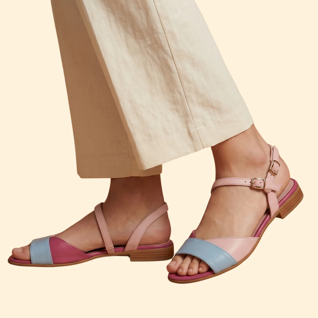 Women’s Flat Sandals with Straps - Image 5