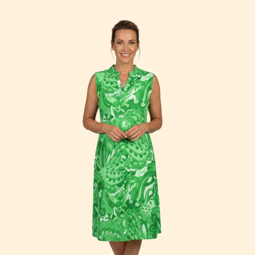 Women’s Floral Dress with V-Neck and Pockets - Image 6