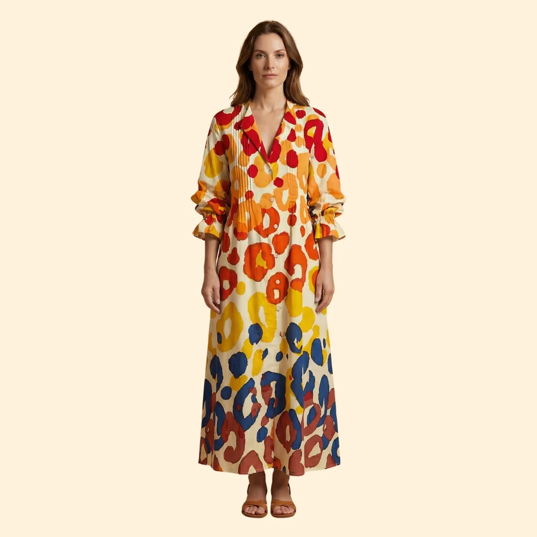 Women's Floral Maxi Dress - Image 6