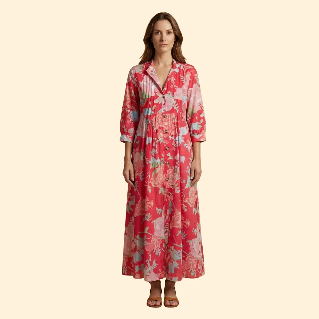 Women's Floral Maxi Dress - Image 8