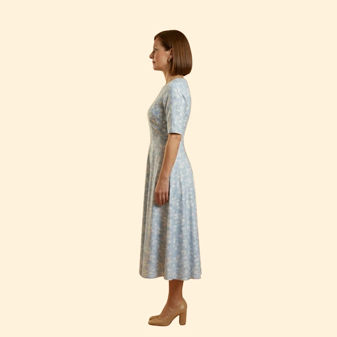 Women's Floral Midi Dress - Image 4