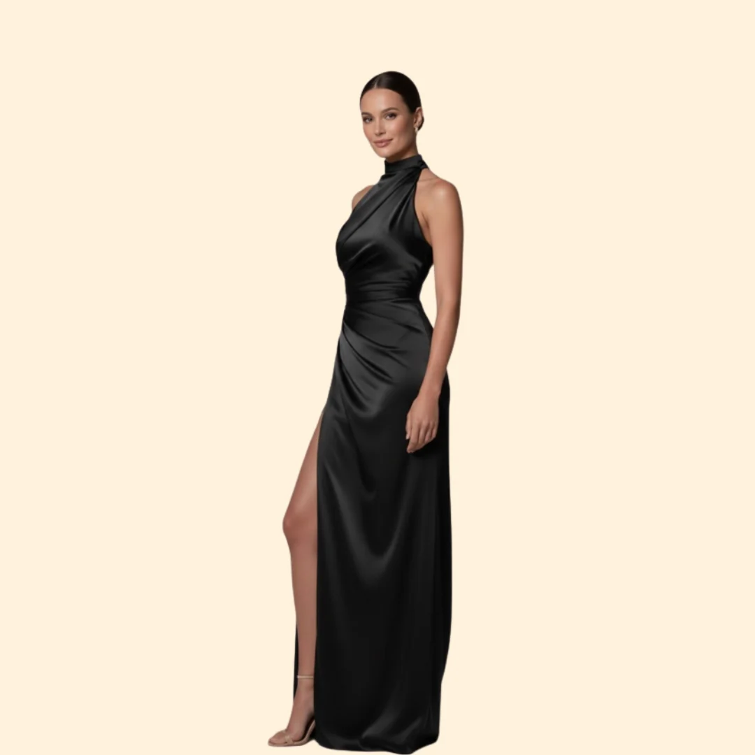 Women’s Glamorous Dress with Slit Detail - Image 3