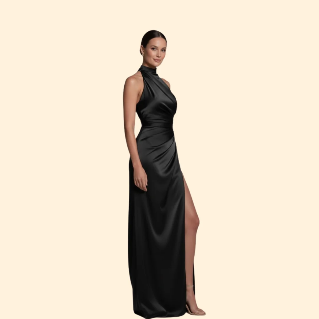 Women’s Glamorous Dress with Slit Detail - Image 4