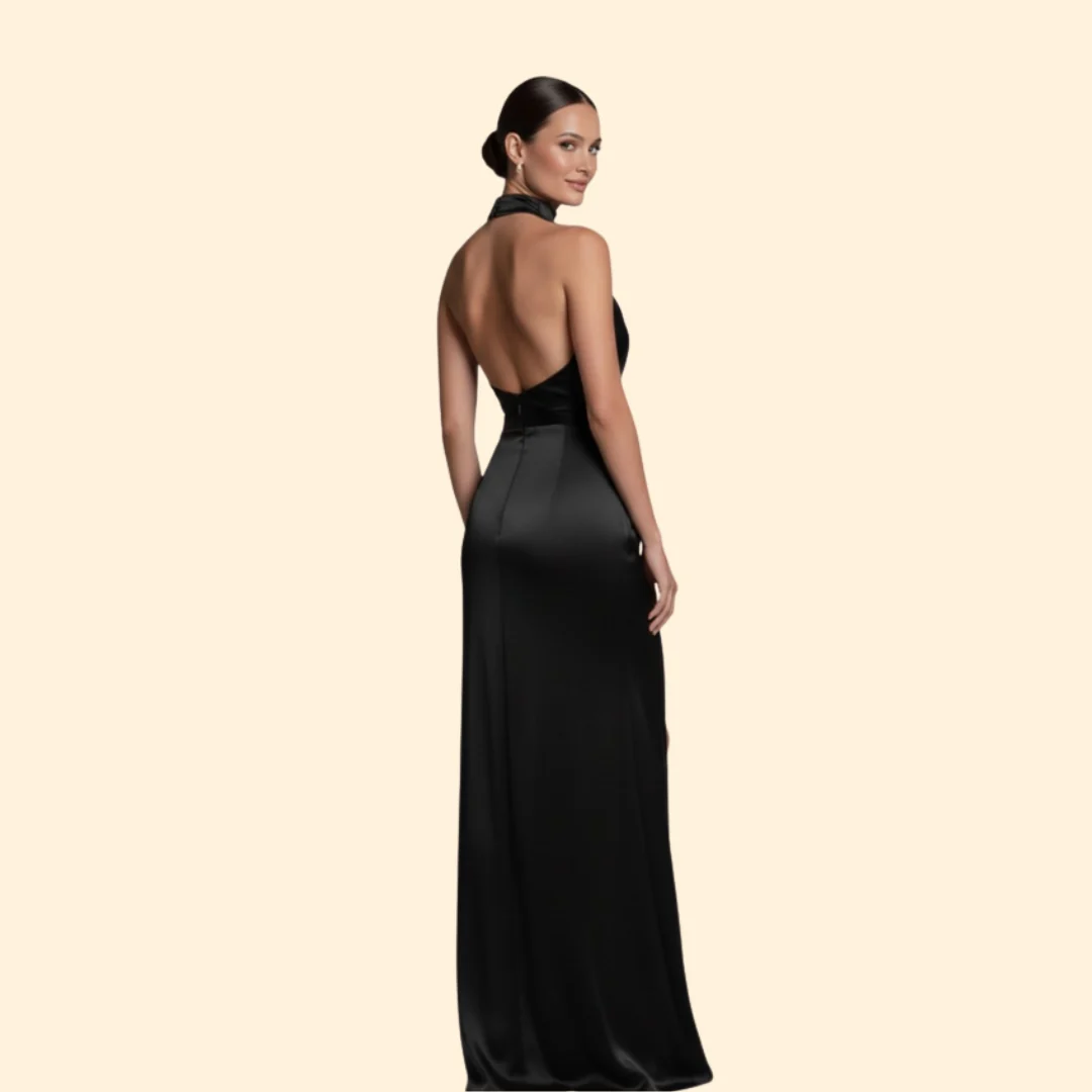 Women’s Glamorous Dress with Slit Detail - Image 5