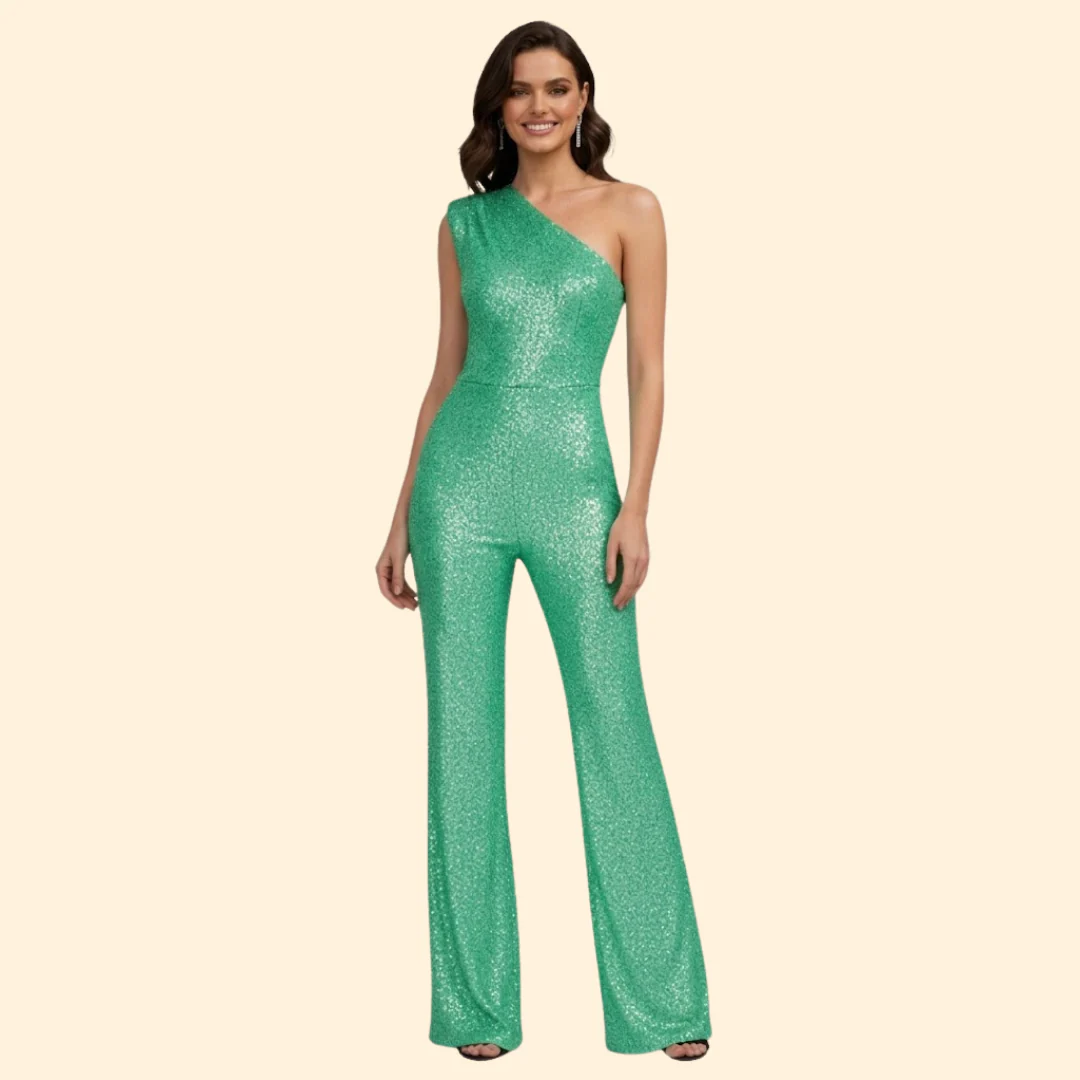 Women’s Glamorous Jumpsuit with One-Shoulder Design - Image 13