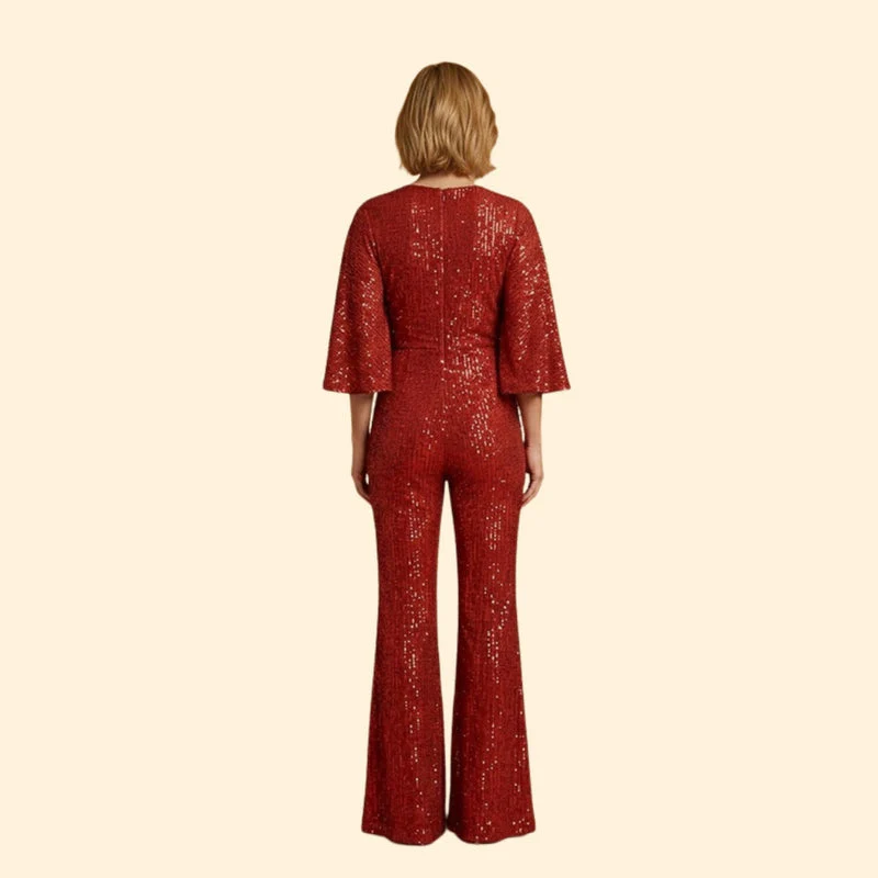 Women’s Glamorous Jumpsuit with Sequin Detailing - Image 5