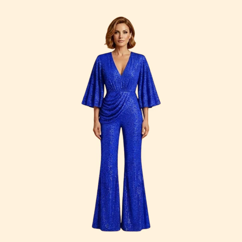 Women’s Glamorous Jumpsuit with Sequin Detailing - Image 8