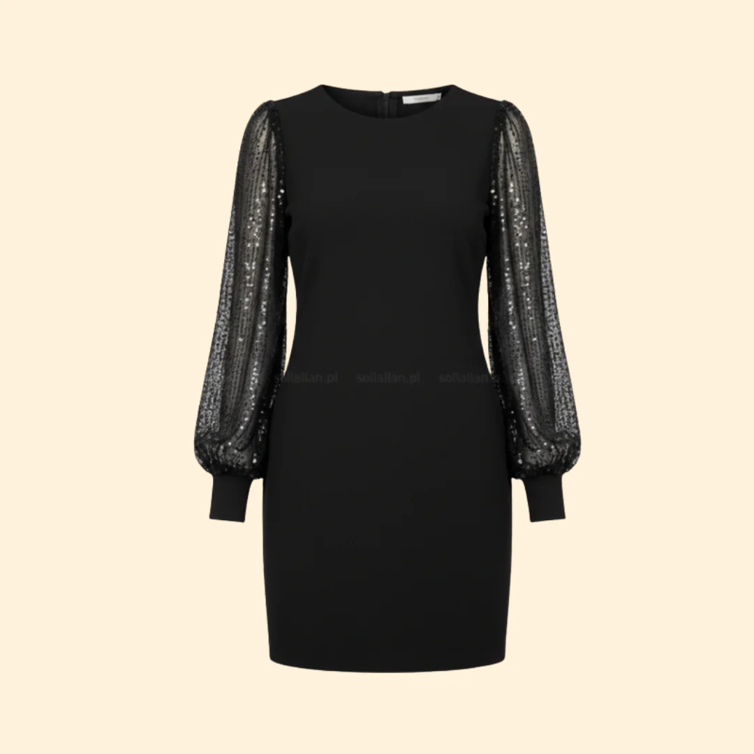Women's Glitter Sleeve Mini Dress