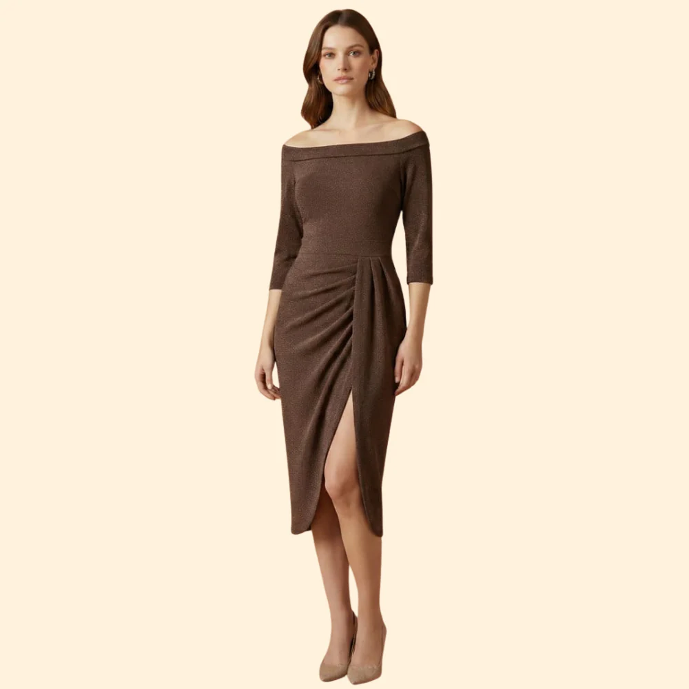 Women’s Glittering Wedding Guest Dress - Image 8