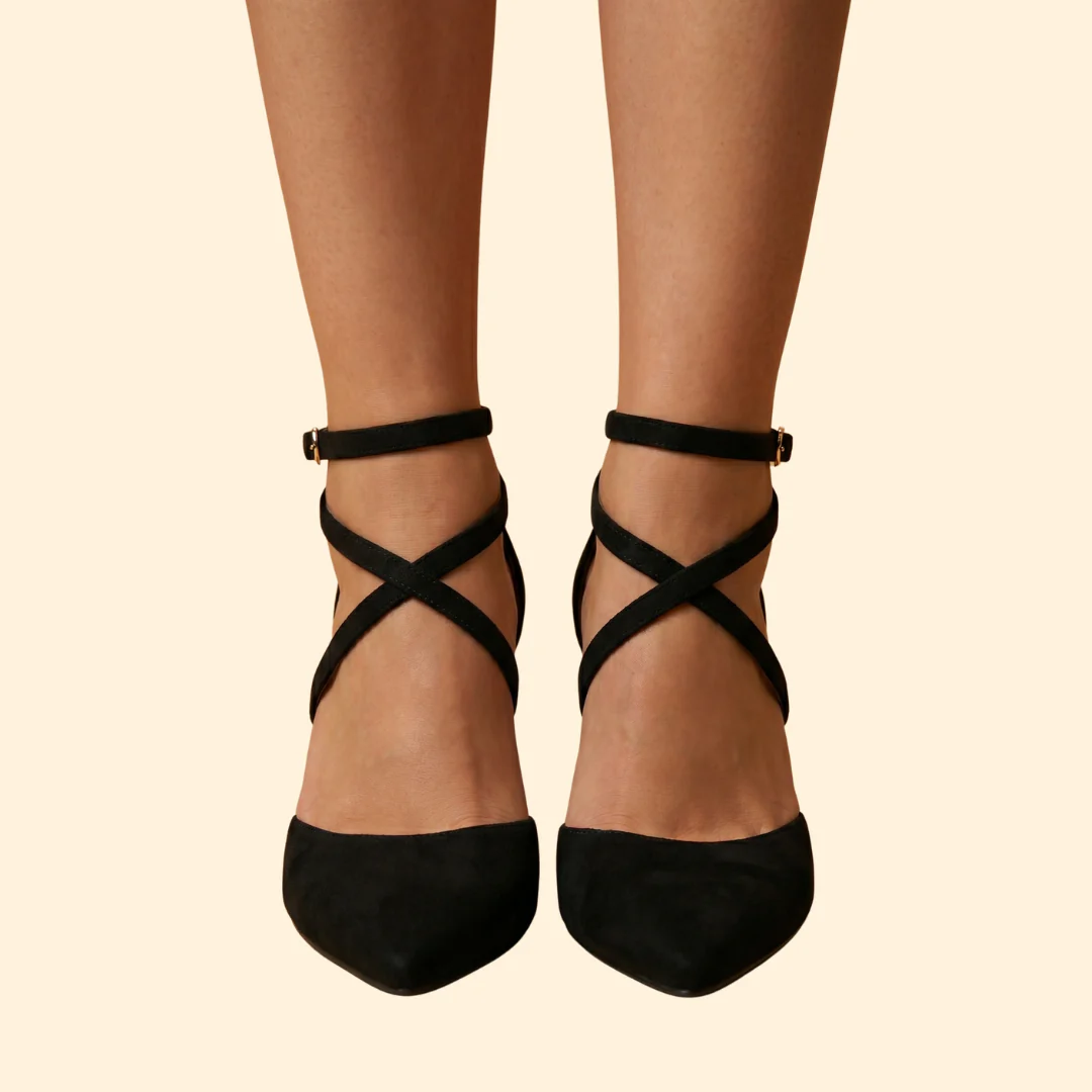 Women's Heeled Sandals with Straps - Image 3