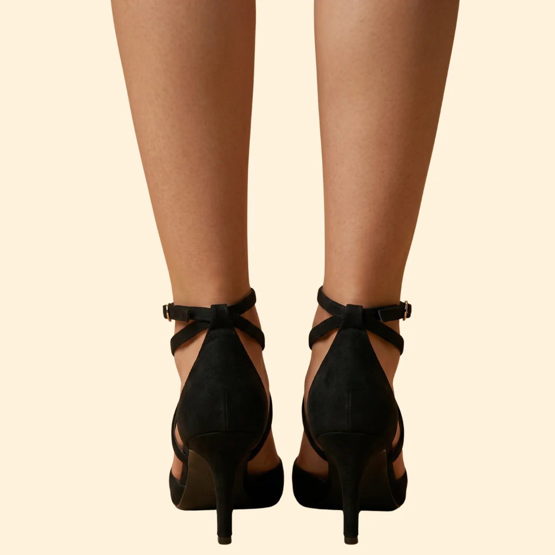 Women's Heeled Sandals with Straps - Image 4