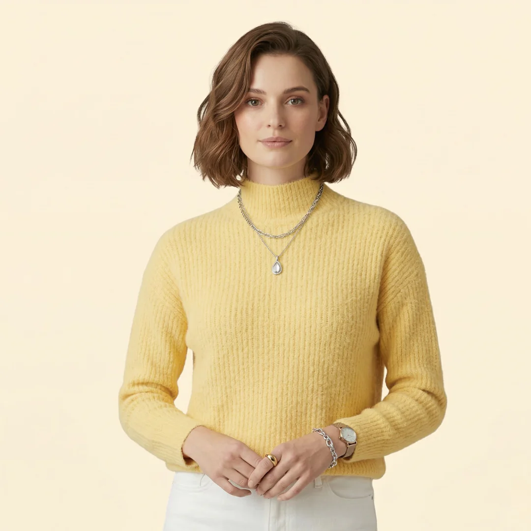 Women’s High Neck Sweater with Long Sleeves - Image 21