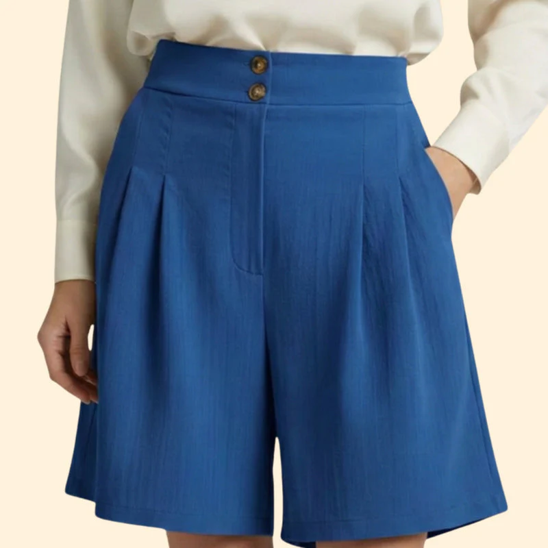 Women’s High-Waisted Shorts with Wide Legs - Image 15