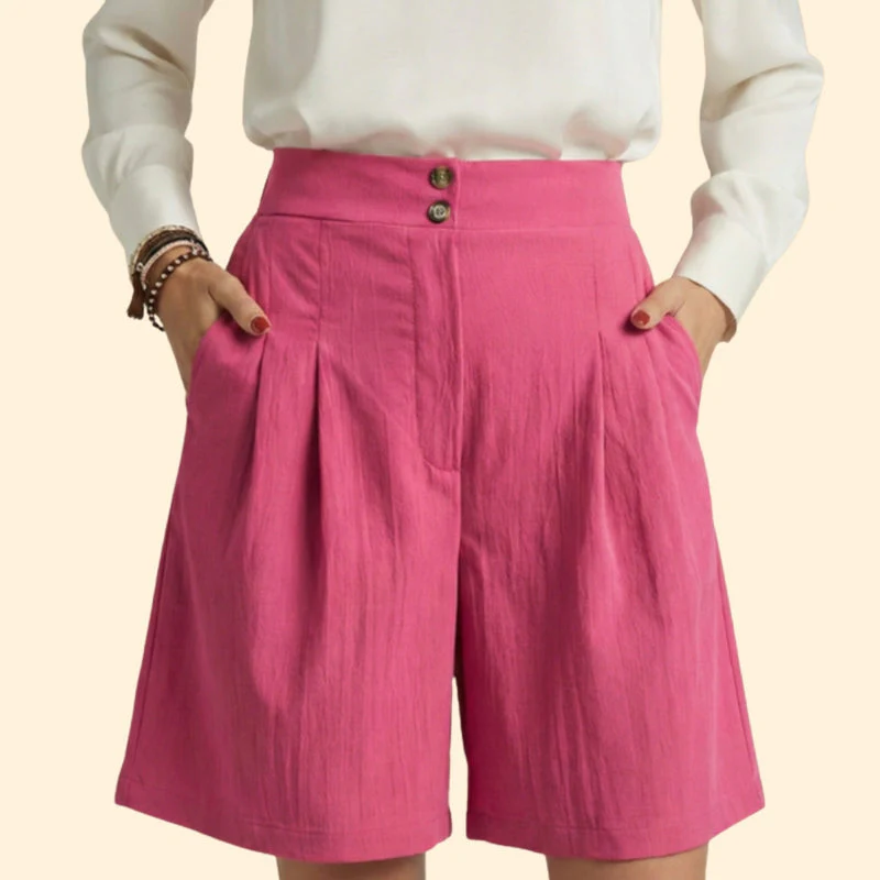 Women’s High-Waisted Shorts with Wide Legs - Image 17