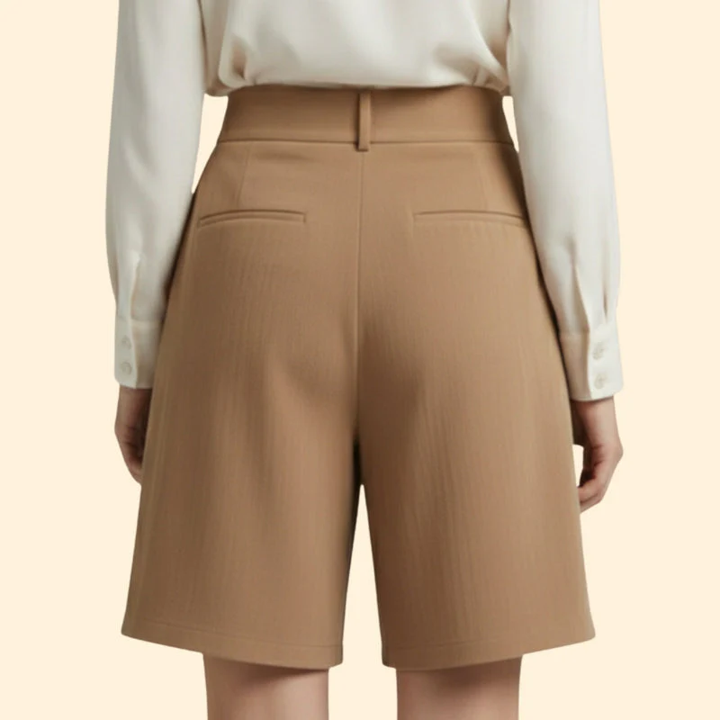 Women’s High-Waisted Shorts with Wide Legs - Image 6