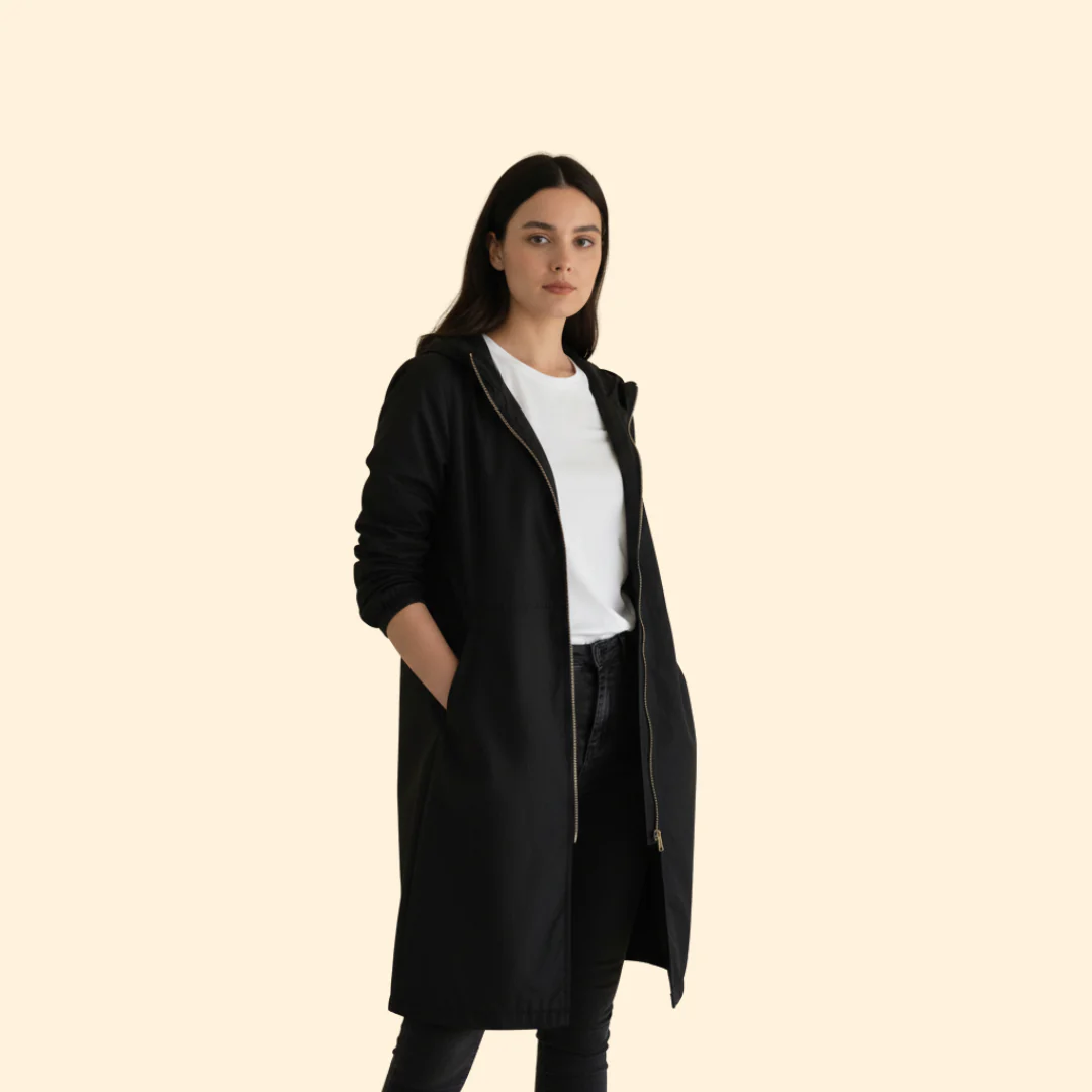 Women’s Hood Jacket with Front Zip Closure - Image 3