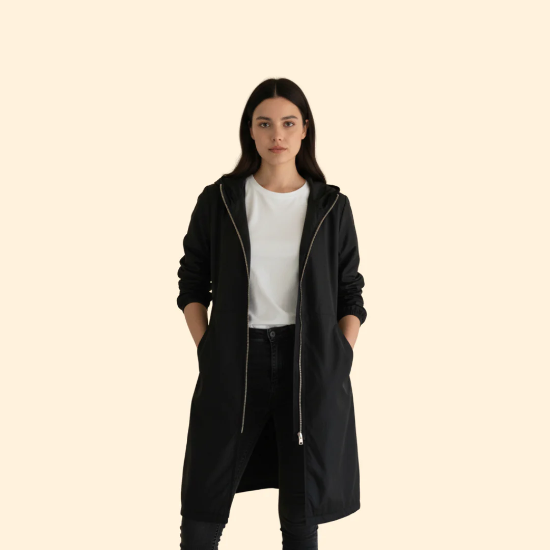 Women’s Hood Jacket with Front Zip Closure - Image 4