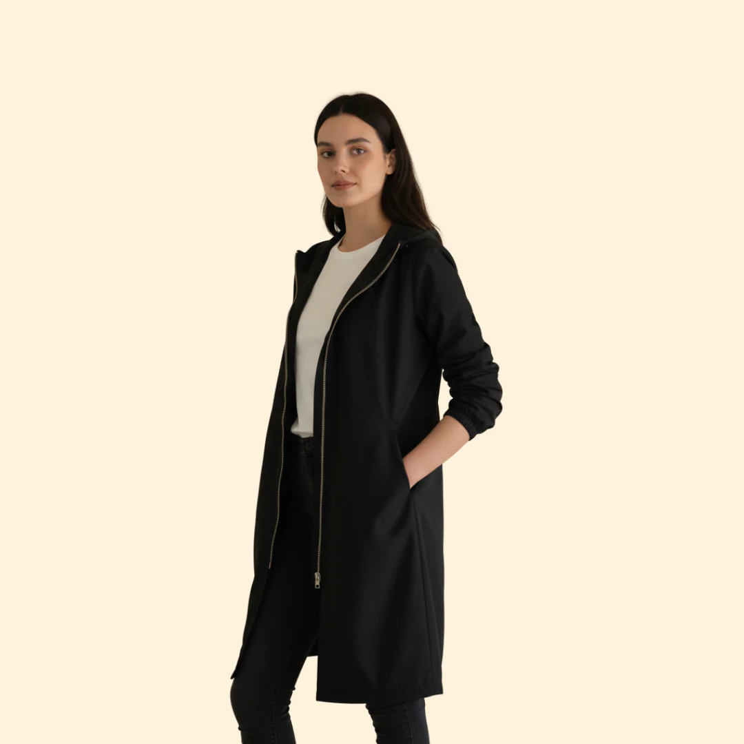 Women’s Hood Jacket with Front Zip Closure - Image 6