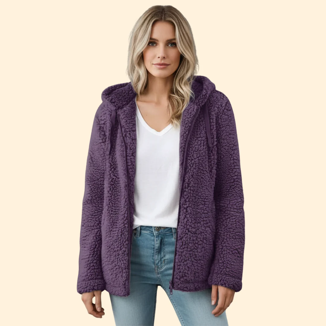 Women’s Hooded Jacket with Fleece Lining - Image 2