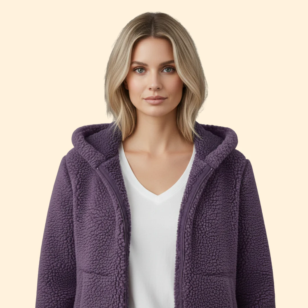 Women’s Hooded Jacket with Fleece Lining - Image 3