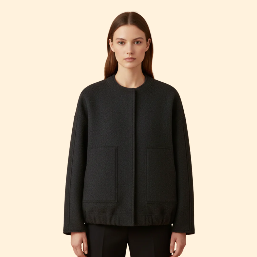 Women’s Jacket with Front Patch Pockets - Image 12