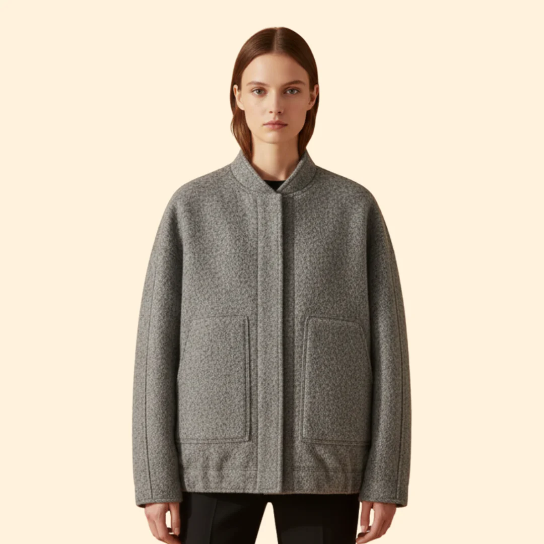 Women’s Jacket with Front Patch Pockets - Image 2