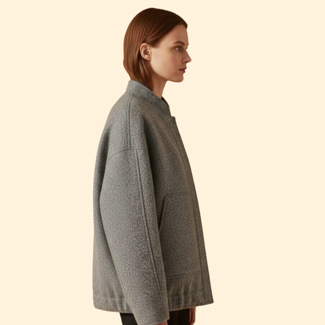 Women’s Jacket with Front Patch Pockets - Image 3