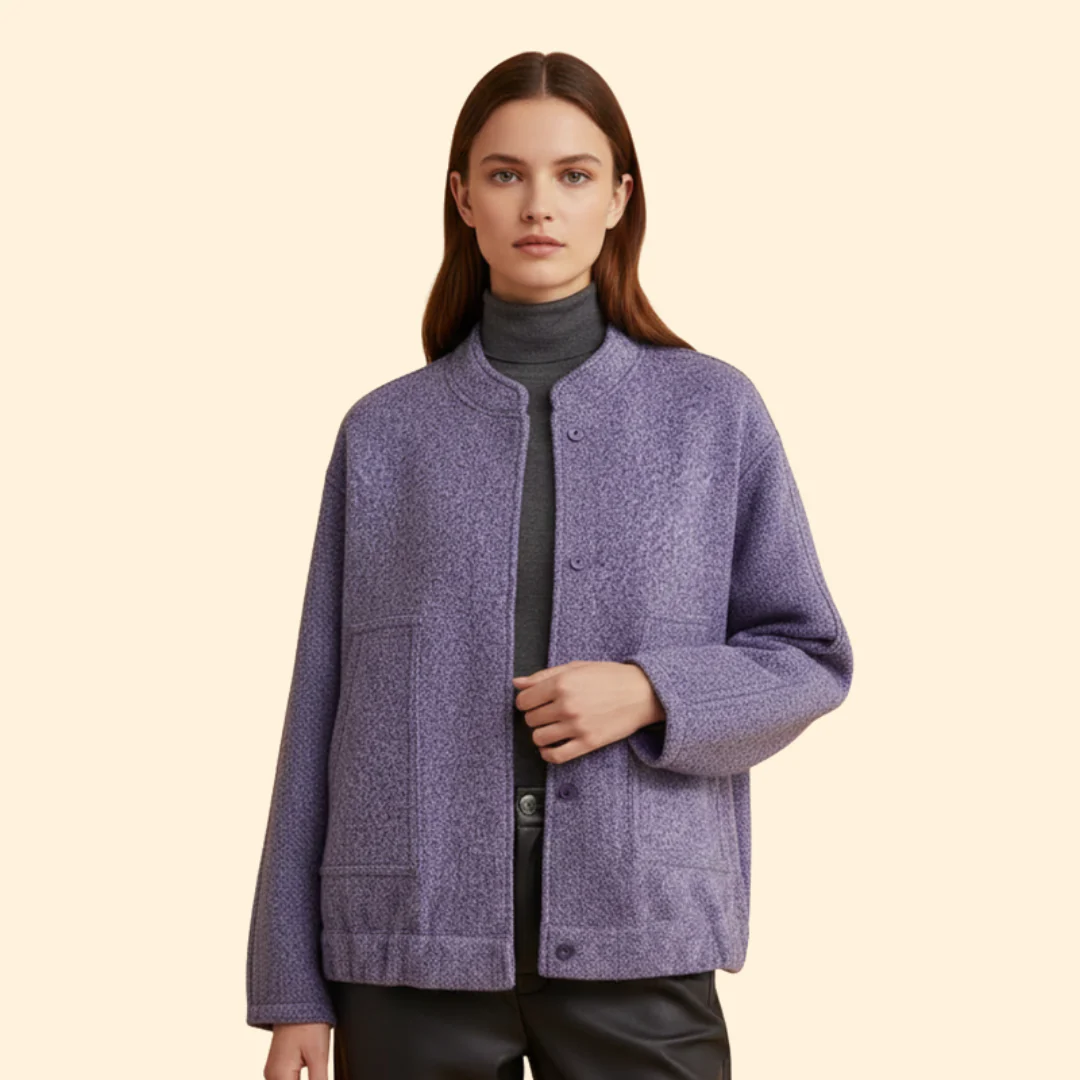 Women’s Jacket with Front Patch Pockets - Image 8
