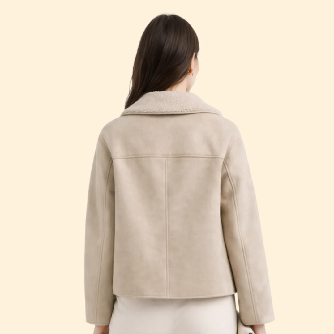 Women’s Jacket with Notched Collar and Buttons - Image 3
