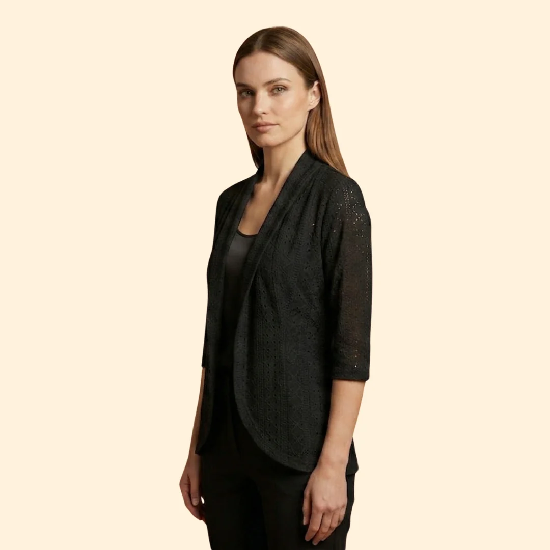 Women’s Kimono Jacket with Shawl Collar - Image 3