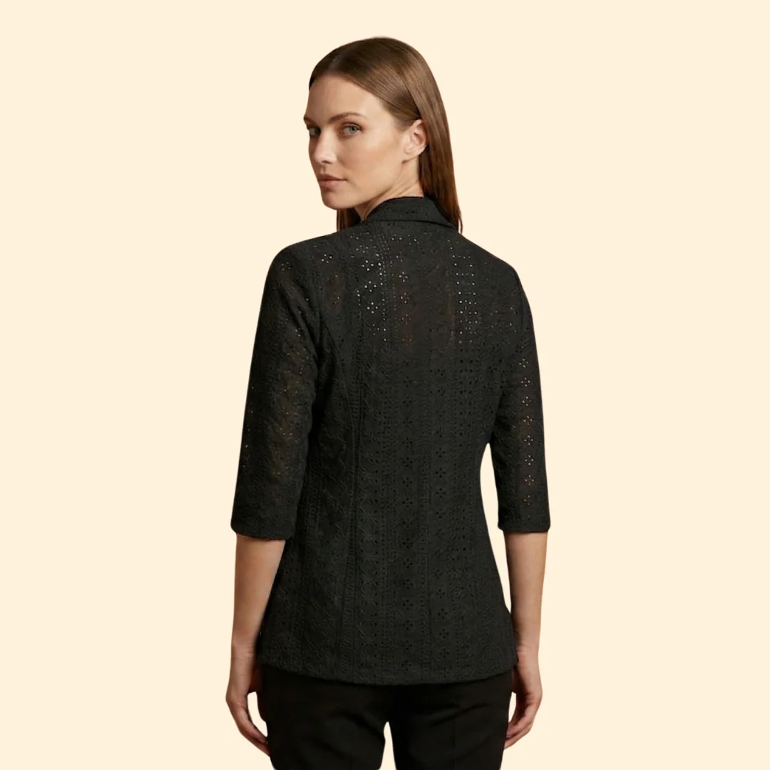 Women’s Kimono Jacket with Shawl Collar - Image 4
