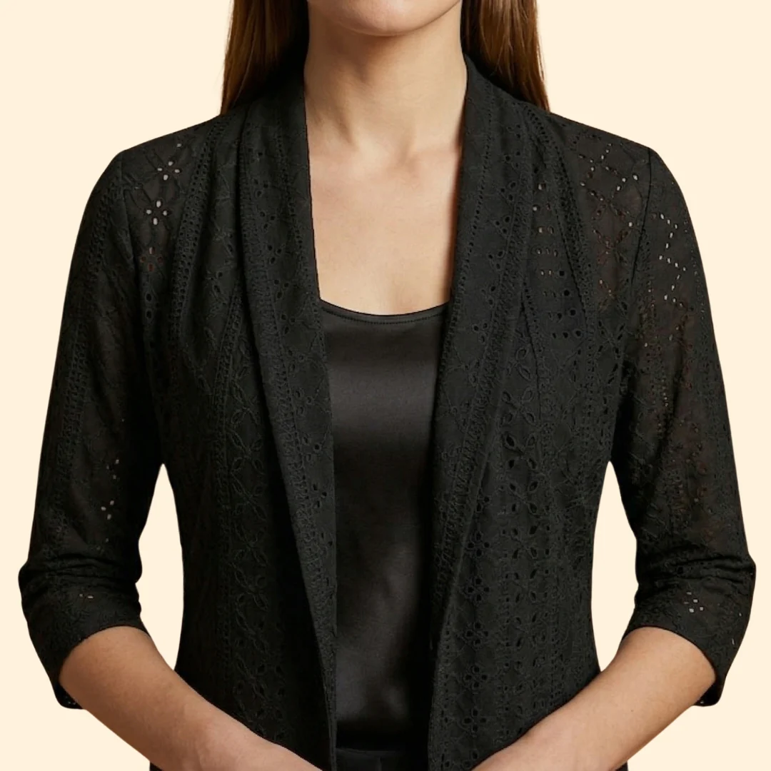 Women’s Kimono Jacket with Shawl Collar - Image 5