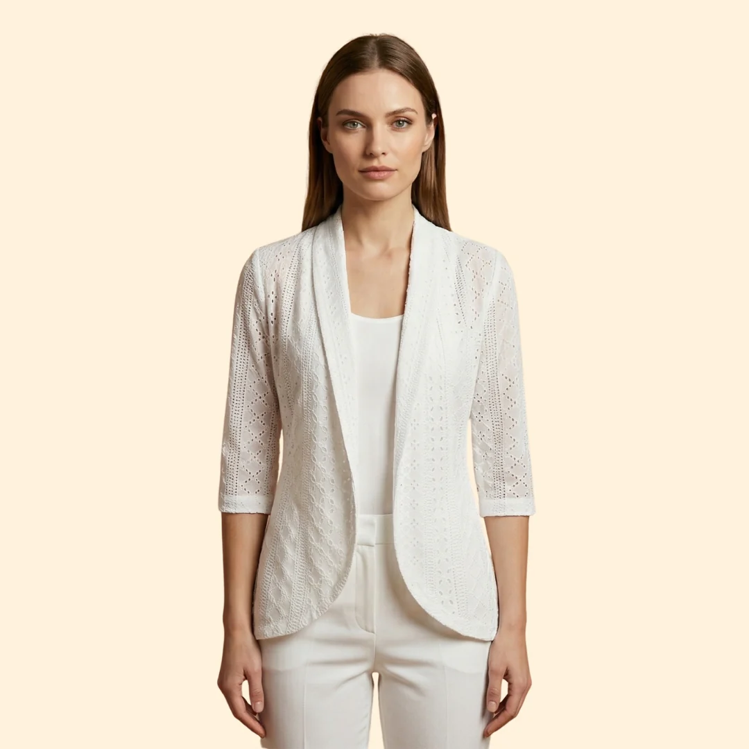 Women’s Kimono Jacket with Shawl Collar - Image 6
