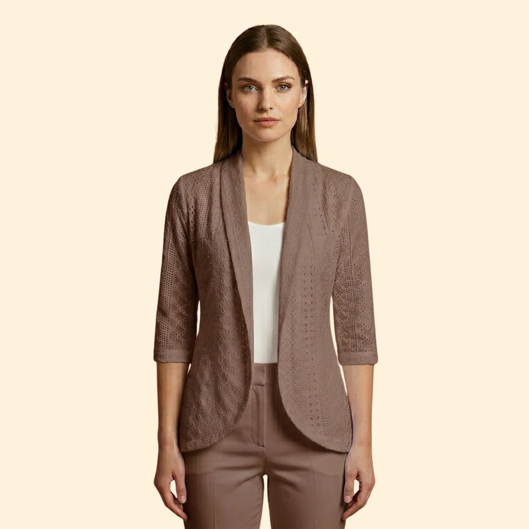 Women’s Kimono Jacket with Shawl Collar - Image 8