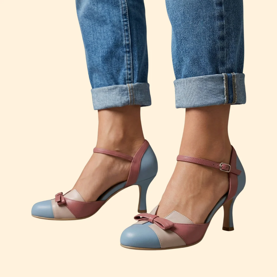 Women’s Kitten Heels with Ankle Strap - Image 3