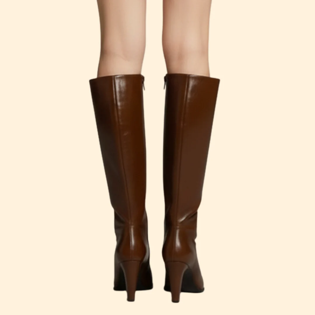 Women’s Knee-High Boot with High Block Heel - Image 5