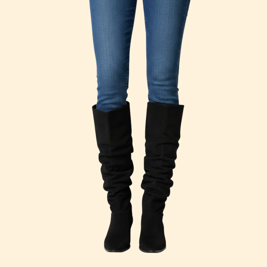 Women’s Knee-High Boots with Block Heel - Image 2