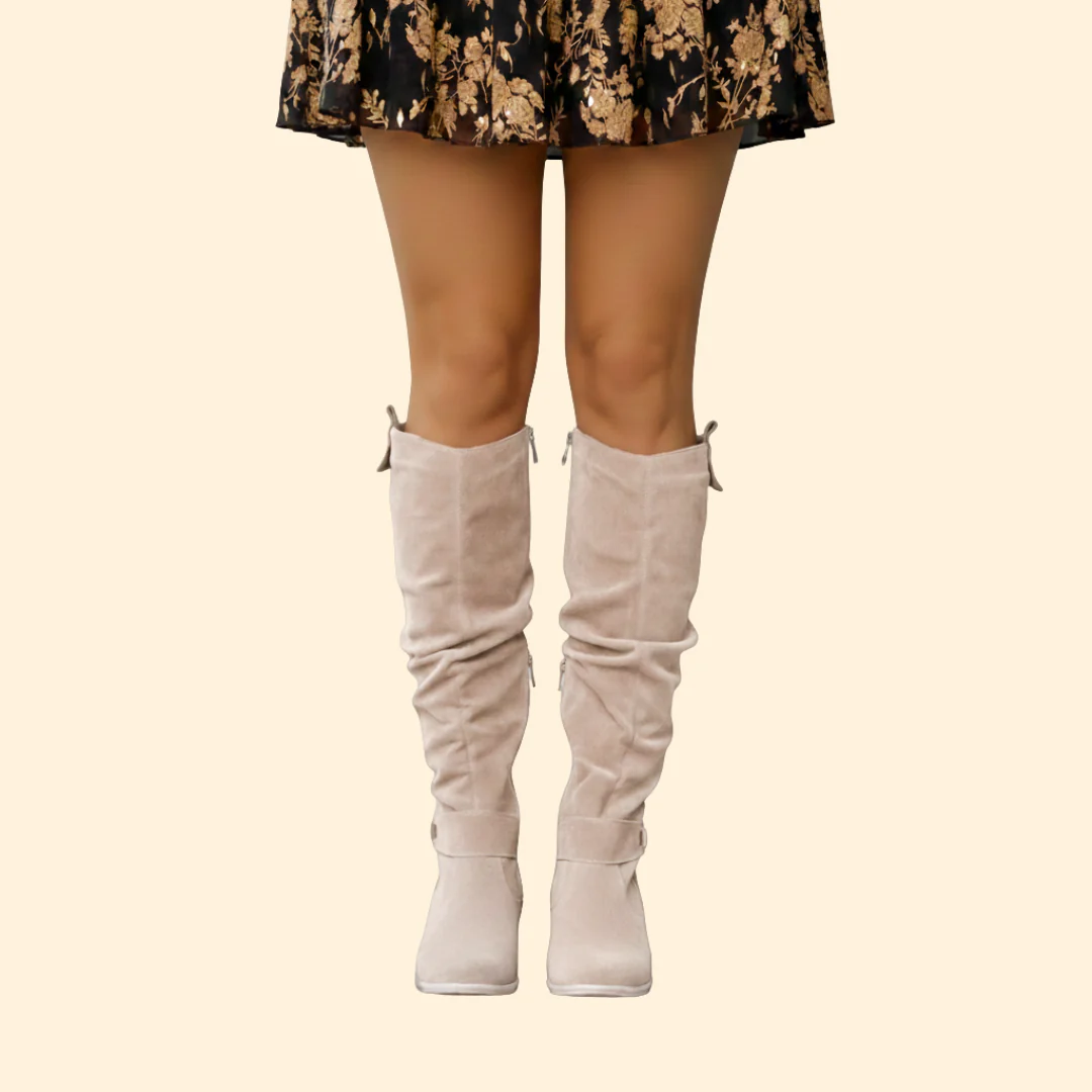 Women’s Knee-High Boots with Side Zipper - Image 6